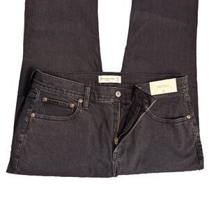 🖤 Abercrombie Mid-Rise Black Jeans | Split Hem | NWT | Size 31 Long 🖤